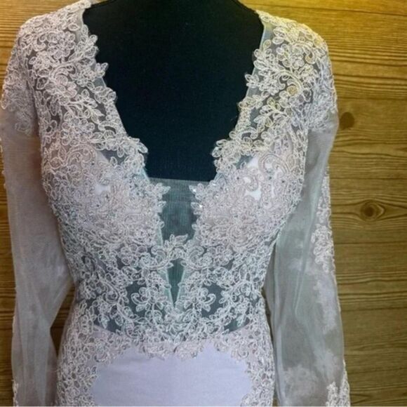 NWT LA Merchandise Pink Gown sz 14 - Picture 8 of 11